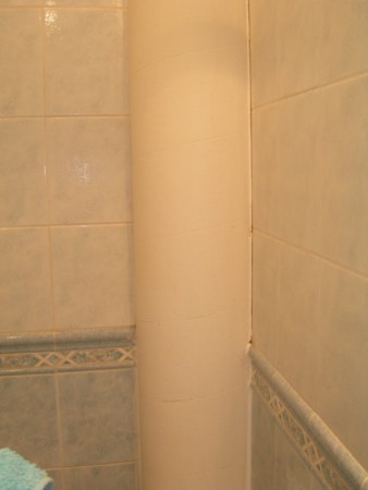 Colonne d'eau blanche